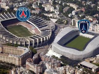 Štadióny Paríž St. Germain a Paríž FC sú tesne vedľa seba.