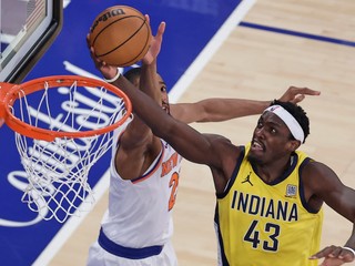 Momentka zo zápasu NY Knicks - Indiana