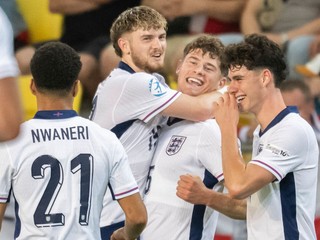 Anglickí futbalisti na EURO U21 2025.
