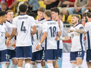 Anglickí futbalisti na EURO U21 2025.