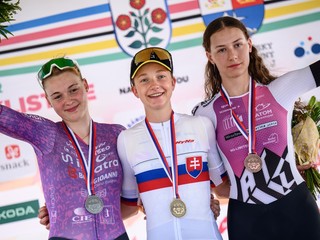 Viktória Chladoňová sa stala majsterkou Slovenska v časovke 2025.