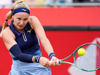 Rebecca Šramková na turnaji WTA Londýn 2025.