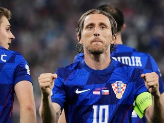 Luka Modrič v drese Chorvátska.