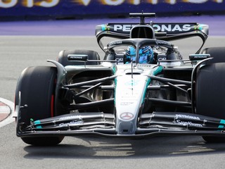 George Russell na Mercedese.