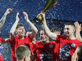 Radosť hráčov Futbalového klubu Senica.