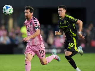 Kapitán Interu Miami Lionel Messi v zápase proti Columbusu.