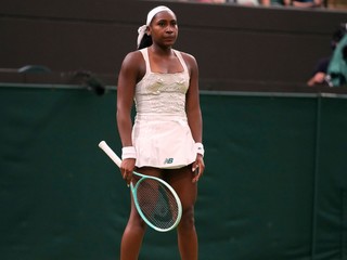 Coco Gauffová v 1. kole Wimbledonu 2025