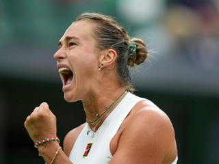 Aryna Sabalenková počas osemfinále Wimbledonu 2025.