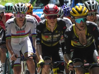 Pelotón na Tour de France. 