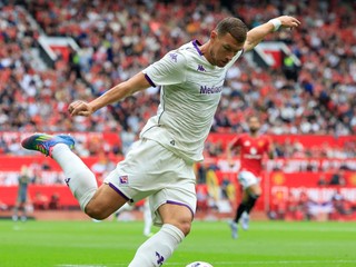 Edin Džeko v drese Fiorentiny
