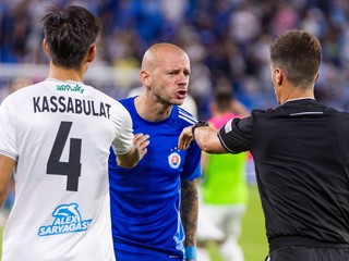 Kapitán Slovana Vladimír Weiss junior dostal po odvete s Kajrat Almaty trest.