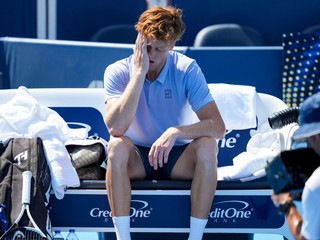 Taliansky tenista Jannik Sinner skrečoval finále turnaja v Cincinnati 2025.