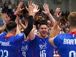 Radosť volejbalistov Slovenska.