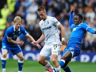 Fotka zo zápasu Viktoria Plzeň - Glasgow Rangers.