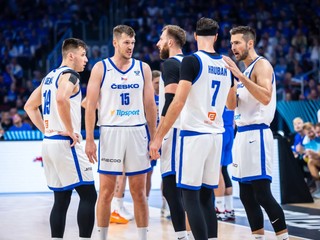 Českí basketbalisti na ME.