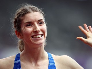 Slovenská atlétka Emma Zapletalová počas MS v Tokiu 2025. 