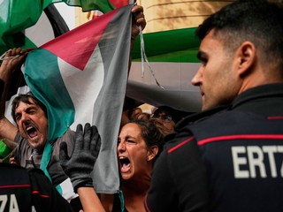 Protest počas Vuelta a Espaňa 2025. 