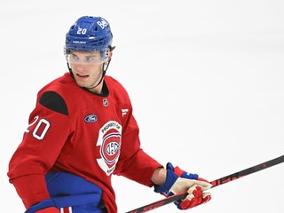 Juraj Slafkovský počas prípravy na novú sezónu NHL. 