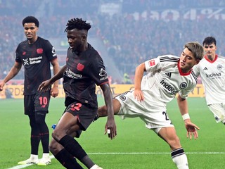 Fotka zo zápasu Bayer Leverkusen - Eintracht Frankfurt.