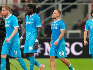 Futbalisti SSC Neapol, s číslom 68 Stanislav Lobotka.