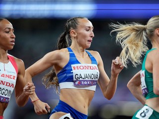 Gabriela Gajanová v semifinále na MS v atletike 2025.