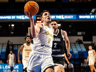 Momentka zo zápasu Patrioti Levice - Bakken Bears. 