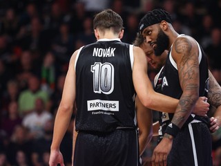 Porada hráčov BC Prievidza počas odvetného kvalifikačného zápasu Európskeho pohára FIBA (EP FIBA) medzi BC Prievidza - KK Cibona Záhreb.