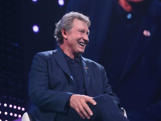 Wayne Gretzky počas prvej návštevy na Slovensku. 