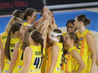 Hráčky Young Angels Košice v zápase Tipos Extraligy.