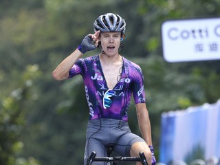 Paul Double víťazí v 5. etape Okolo Kuang-si 2025.