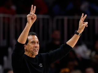 Erik Spoelstra na lavičke Miami Heat.