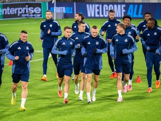 Futbalisti ŠK Slovan Bratislava.