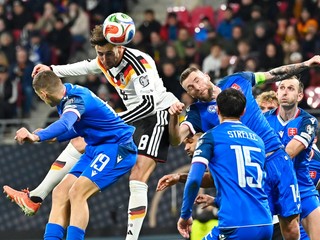 Fotka zo zápasu Nemecko - Slovensko v kvalifikácii MS 2026.