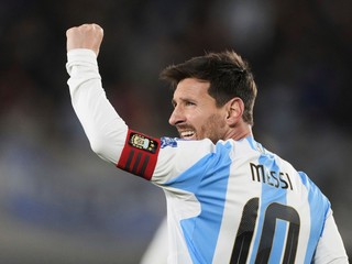 Lionel Mess v drese Argentíny.