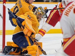 Fotka zo zápasu Nashville - Calgary.