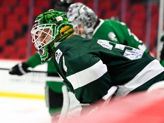 Samuel Hlavaj v drese Iowa Wild. 