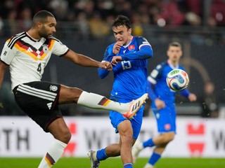 Fotka zo zápasu Nemecko - Slovensko.