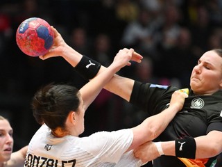 Momentka zo zápasu Nemecko - Uruguaj.