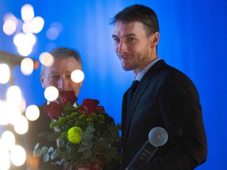 Na snímke ocenený Tenista roka Lukáš Klein počas odovzdávania ocenení Tenista roka 2025.