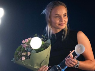 Na snímke ocenená Tenistka roka Rebecca Šramková počas odovzdávania ocenení Tenista roka 2025.