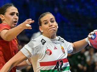 Fotka zo zápasu Maďarsko - Angola na MS v hádzanej žien 2025.