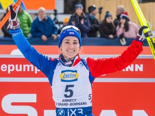 Paulína Bátovská Fialková po stíhacích pretekoch Svetového pohára v Annecy - Le Grand-Bornand.