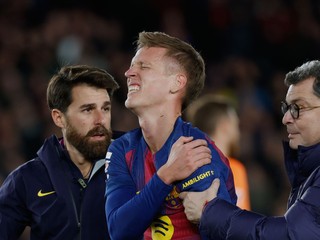 Dani Olmo v drese Barcelony.