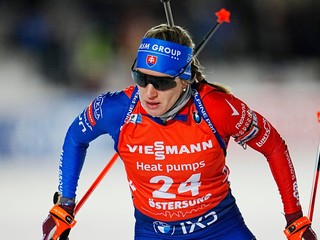 Slovenská biatlonistka Paulína Bátovská Fialková počas šprintu žien na 7,5 km.