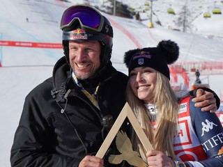 Americká lyžiarka Lindsey Vonnová a jej Aksel Lund Svindal.