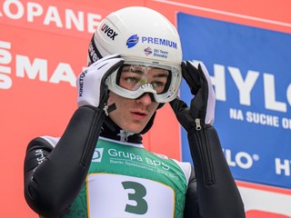 Slovenský reprezentant v skokoch na lyžiach Hektor Kapustík.