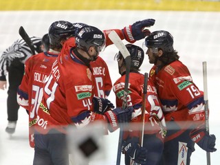 Gólová radosť Zvolena počas zápasu Tipsport ligy.