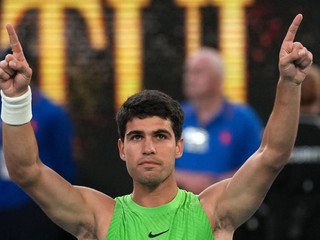 Carlos Alcaraz po postupe do prvého finále na AO.