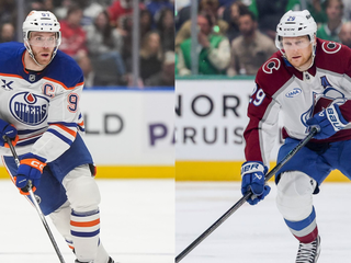 Connor McDavid a Nathan MacKinnon.
