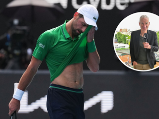 Novak Djokovič a John McEnroe.